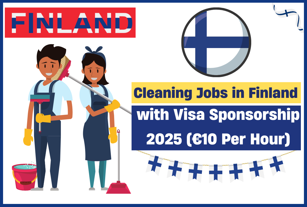 Cleaning Jobs in Finland with Visa Sponsorship 2024 (€10 Per Hour)